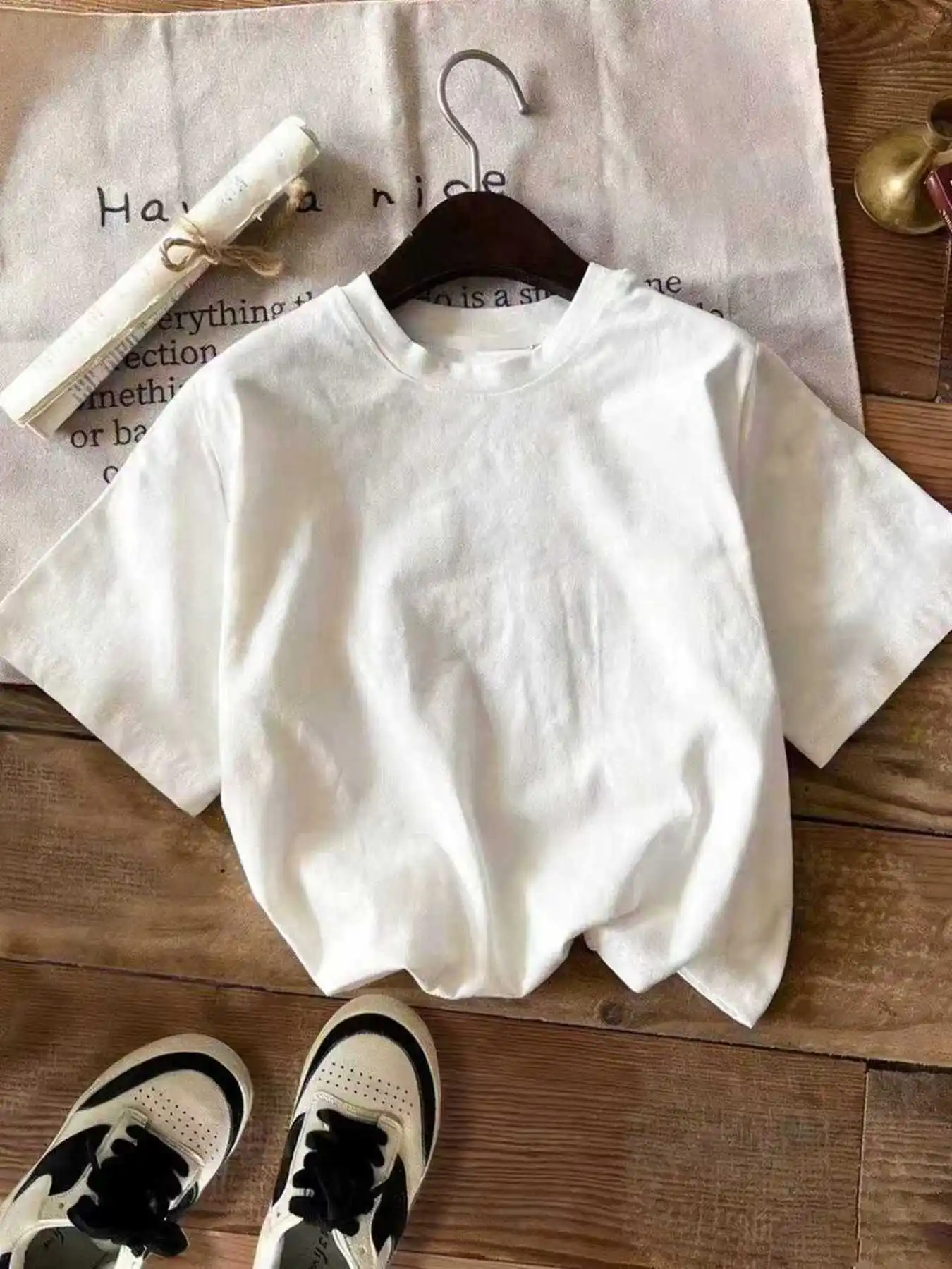 2026 Casual and Elegant Star Letter Pattern Printed Comfortable Round Neck Short Sleeved Solid Color Top Children's T-Shirt