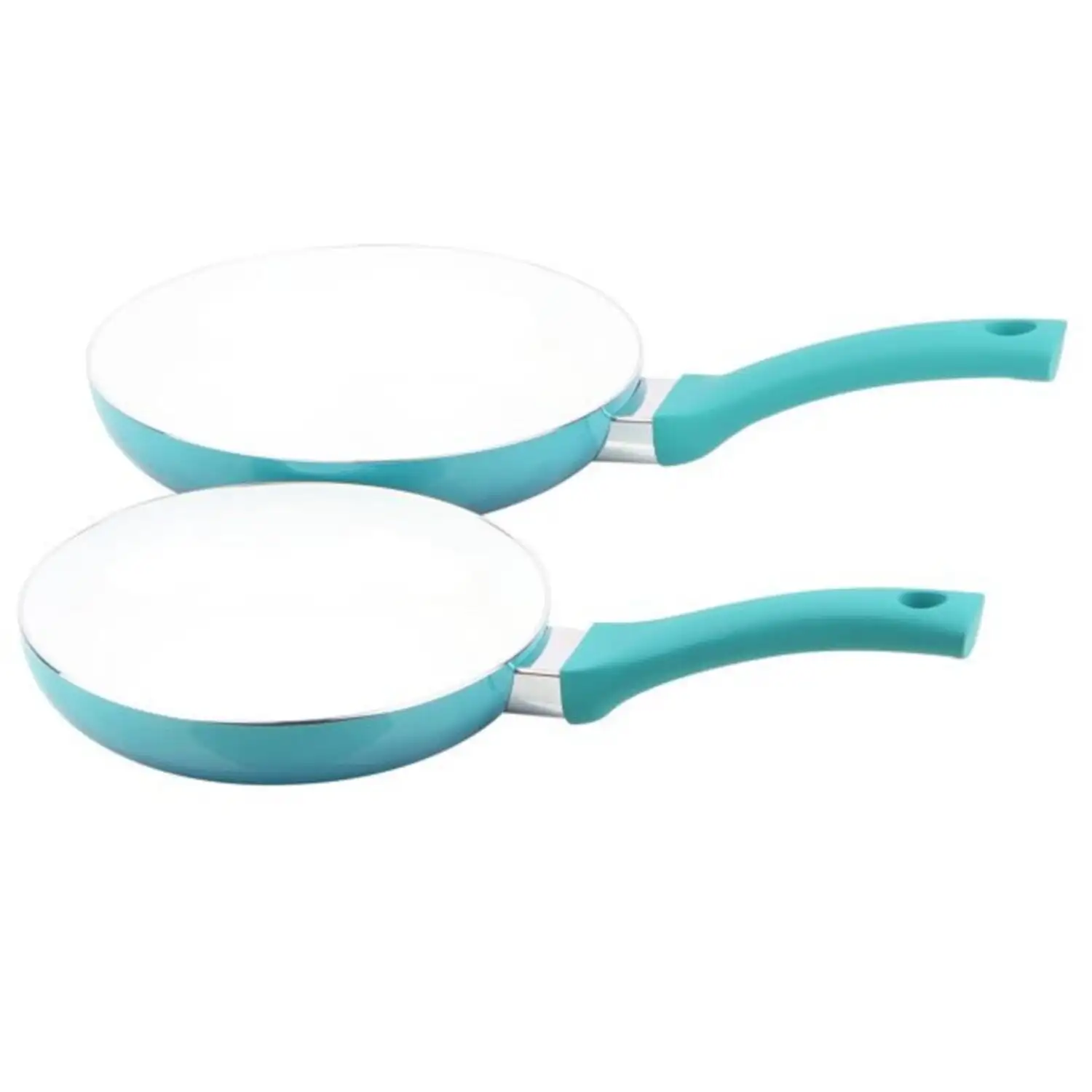 Imagem -03 - Conjunto de Panelas de Cerâmica Antiaderente Panelas e Panelas de Cozinha Lavagem à Mão Apenas Panelas Teal Ombre 12 Pcs