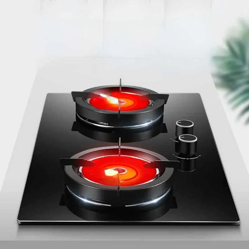 

Infrared Gas Stove Double Burner Desktop Embedded Liquefied Petroleum Gas Stove Natural Gas Stove Household Energy Saving