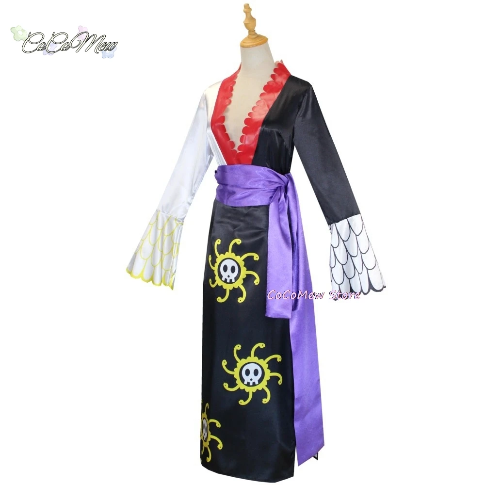 Anime Boa Hancock Cosplay Costume Tops Skirt  Accessories Suit Oka Shichibukai Female Emperor Role Play Cheongsam Halloween