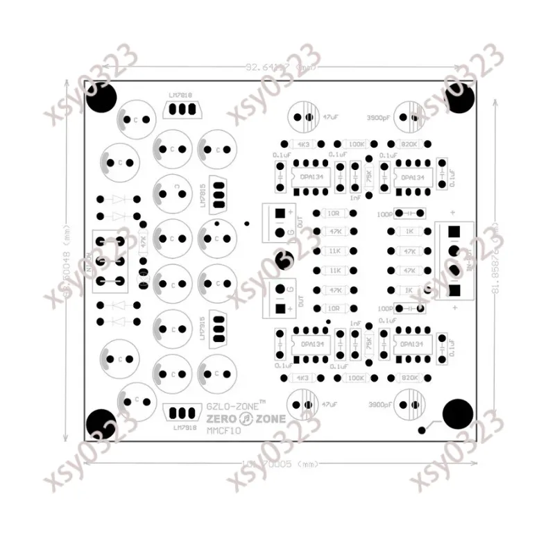 MMCF10 HiFi RIAA Phono Preamplifier Board for LP Turntable MM Amplifier Kit - in Stock