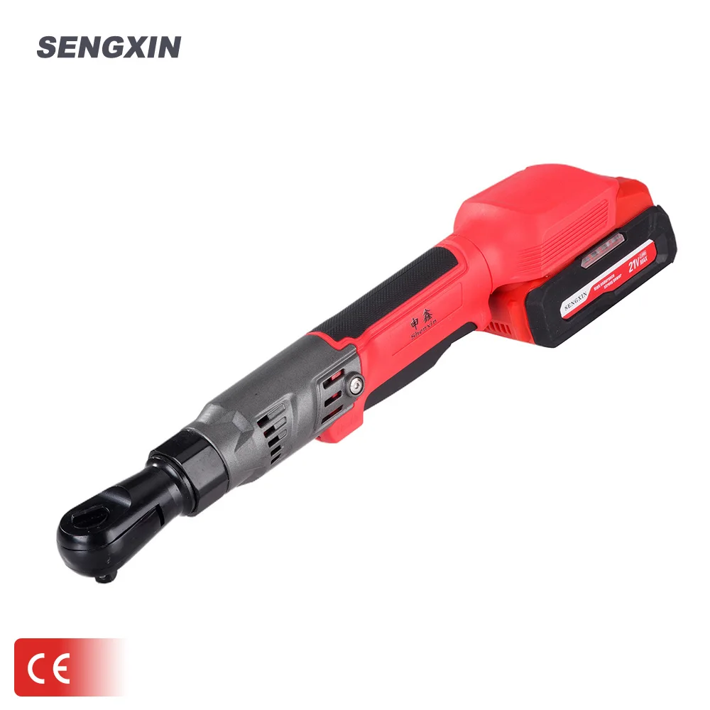 SENGXIN 21v Electric Wrench Kit 3/8 Cordless Ratchet Wrench Rechargeable Scaffolding 90n.m Torque Ratchet