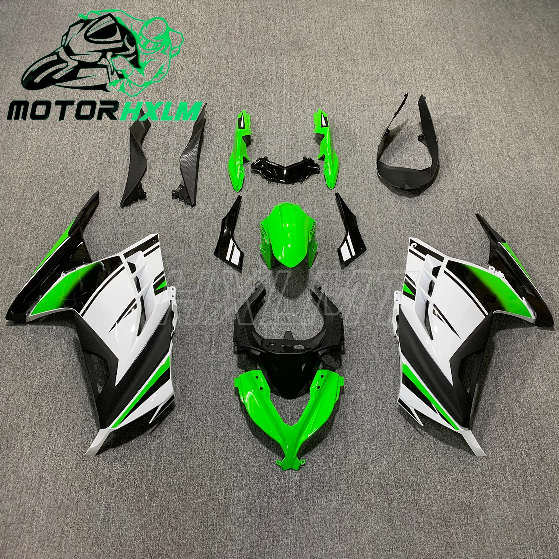 Kit de carenado ABS de inyección para Kawasaki Ninja250R Ninja300 2013 2014 2015 2016 2017 carenado de carrocería de motocicleta kit de carenado completo