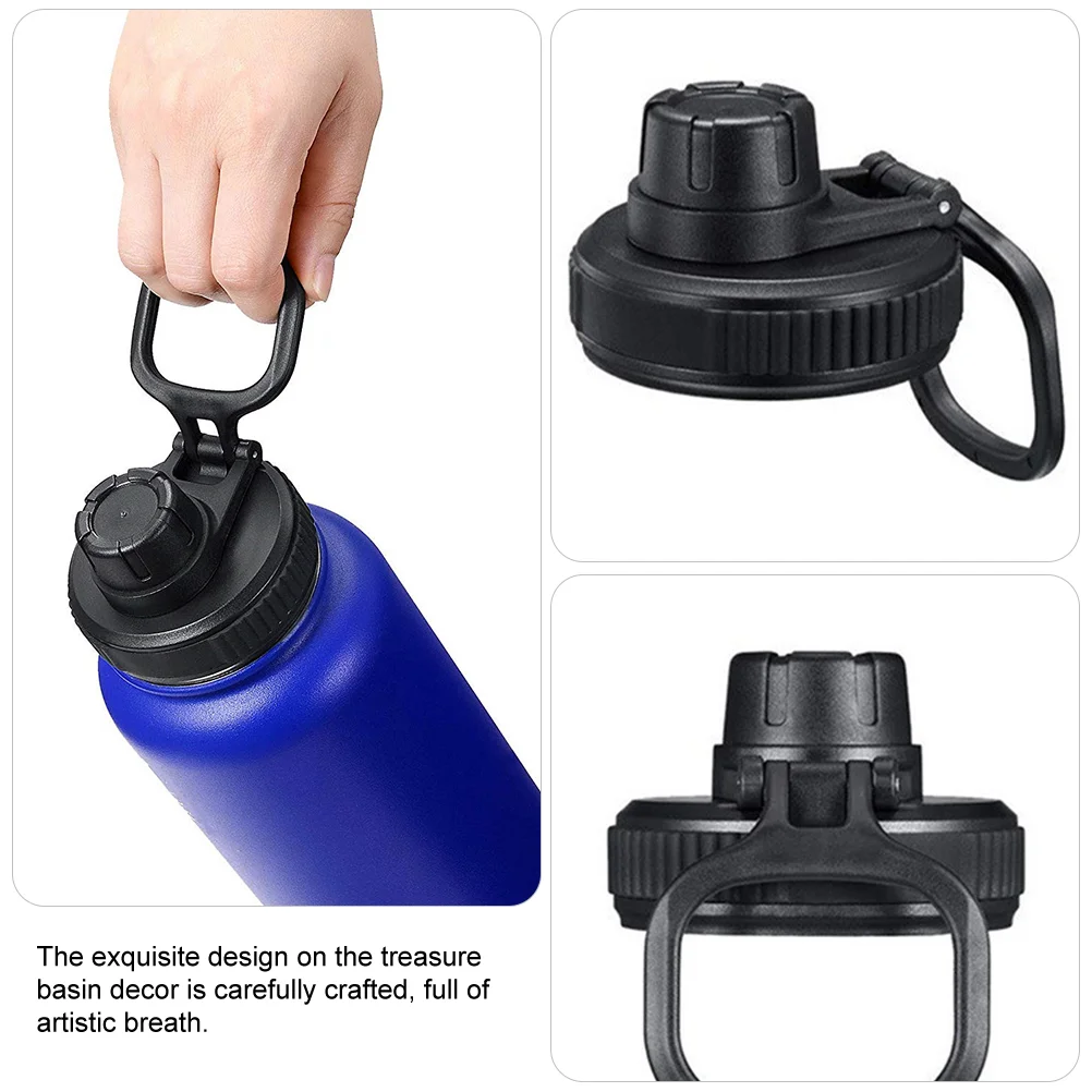 2 Pcs Sports Water Bottle Cap Widemouthed Lids Spouts for Sealing Simple Covers Pp Leakproof Drink Caps