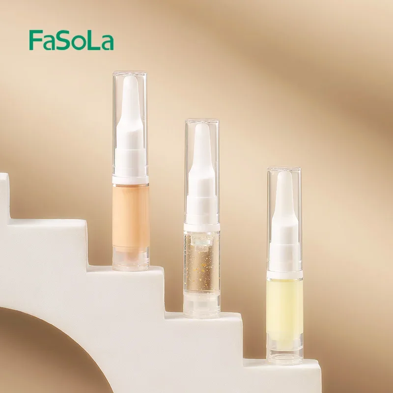 FaSoLa Travel Mini Dispenser di crema per il viso in plastica portatile flacone vuoto vuoto flacone per pompa cosmetica Airless per disinfettante