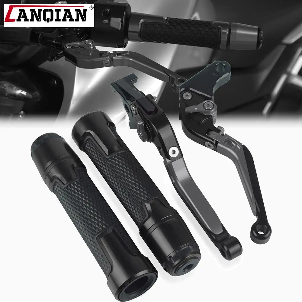 

Motorcycle Accessories Aluminum Brake Clutch Levers Handlebar Hand Grips ends For Kawasaki ZZR1200 ZZR 1200 2002 2003 2004 2005