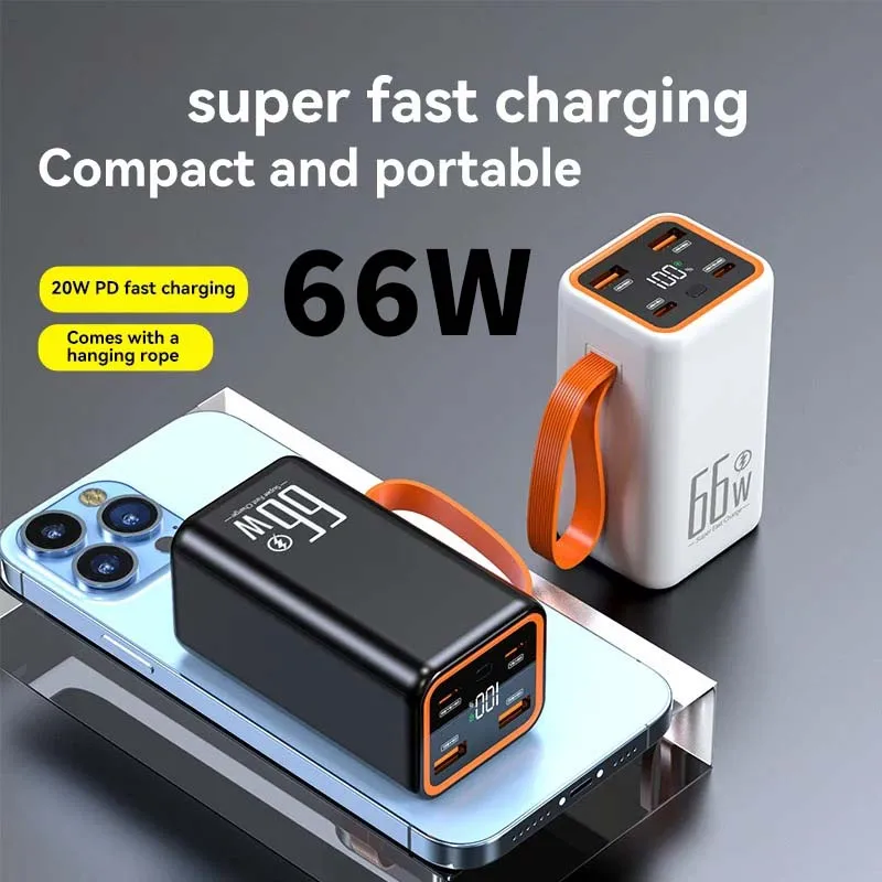 

66W Super fast charging 30000mAh Large capacity portable power bank External portable power bankfor iPhone Huawei Xiaomi Samsung