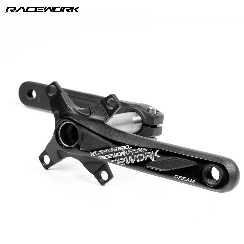 RACEWORK Mountain Bike Crankset 104BCD 170mm MTB Crank Set With BB Bottom Bracket 32T 34T 36T 38T Aluminum Alloy