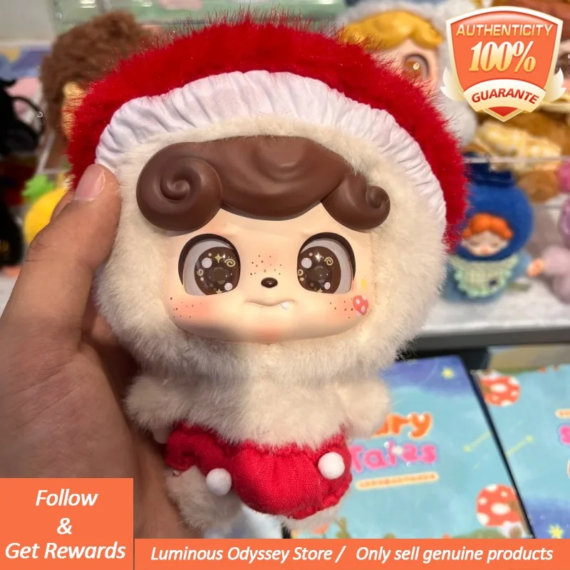 ของแท้ Q Bao V2 Q. เด็ก Fairy Tale Mood Fluffy Monster Series กล่องตาบอดกระเป๋าจี้ตุ๊กตาน่ารักตุ๊กตาสาวของขวัญ Mystery กล่อง