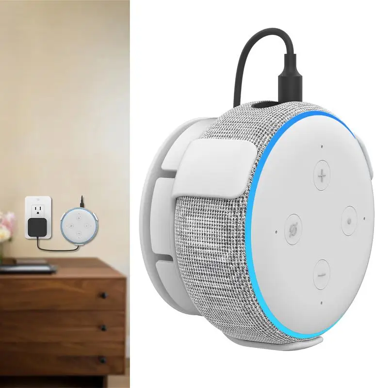 Speaker Wall Mount Houder Voor Echo Dot 3rd Gen Smart Home Luidsprekers Met Ingebouwde Kabel Organizer Voor Dot3 beugel Met Schroeven