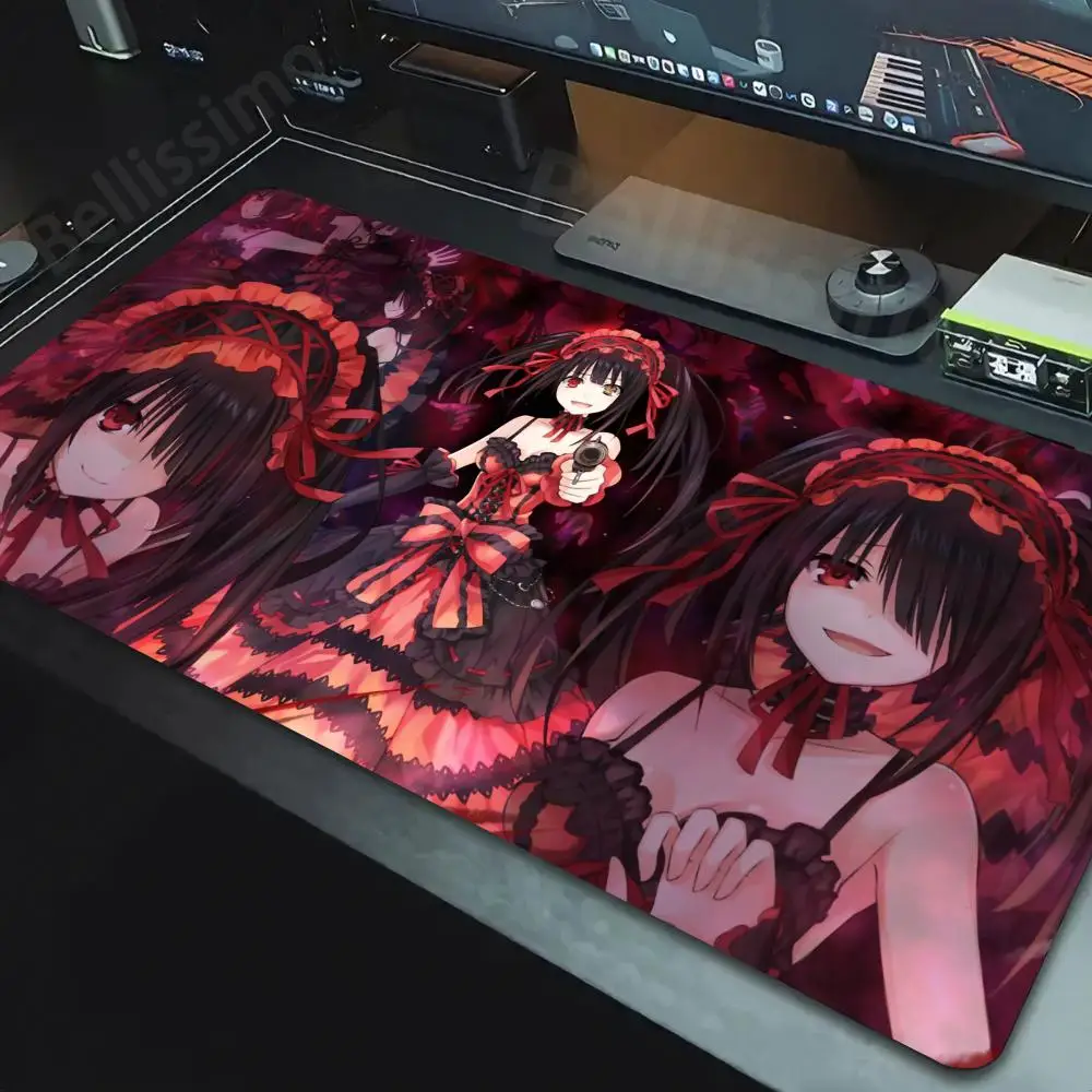 Date A Live Tokisaki Kurumi Mousepad Large Gaming Mouse Pad LockEdge Thickened Computer Keyboard Table Desk Mat