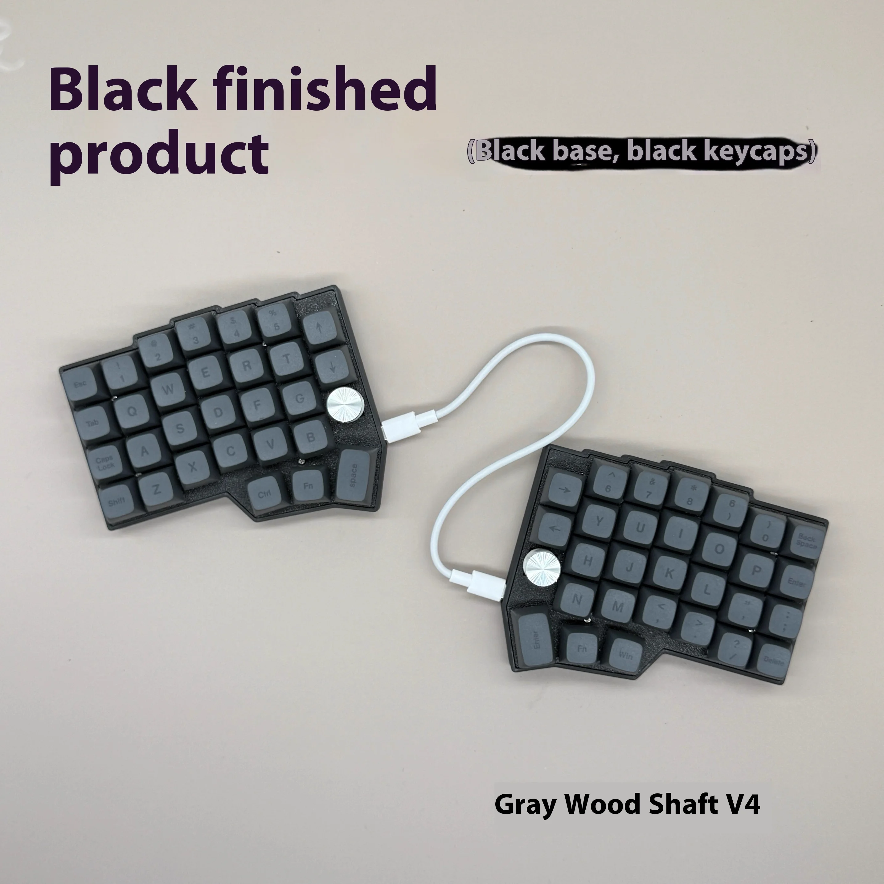 Corne 4×6 Layout 2 Knobs Split Keyboard Wired Keyboard Ergonomic Keyboard Support QMK Vial Mechanical Keyboard Kit Custom RGB 