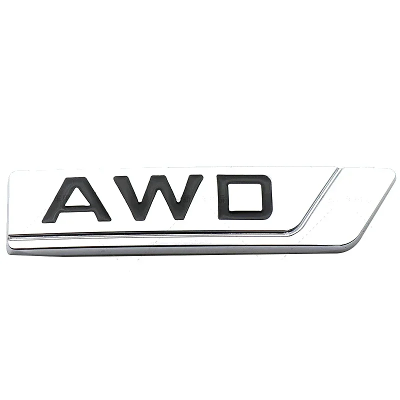 Metal AWD Badge Car Trunk Emblem Sticker for Geely Emgrand Vision MK MR LC Azkarra Coolray Haoqing SC6 SC3 SX7 GX7 Badge Decal