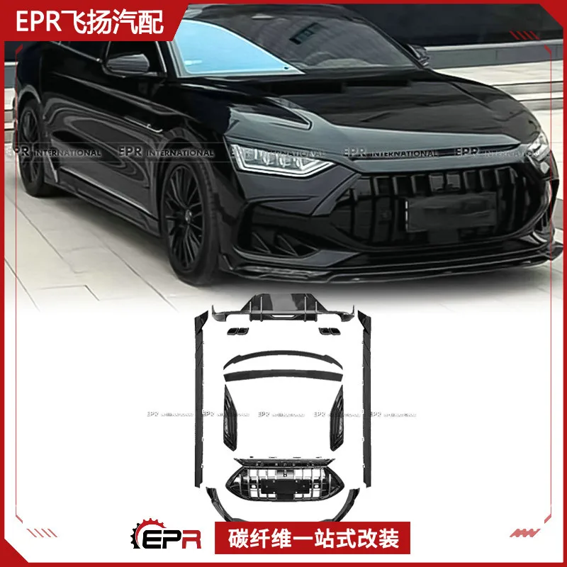 

Suitable for BYD Han DMI 2020-2023 Models PP Plastic Material Front Lip Side Skirt Surround Modification