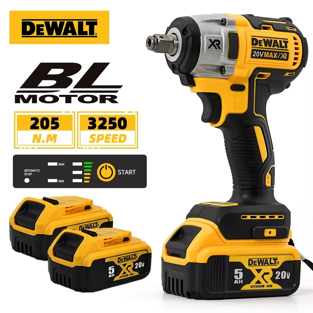 DEWALT DCF880 Brushless Lithium Battery Impact Wrench 20V Detachable Tire High Torque High Speed Powerful Disassembly Tool