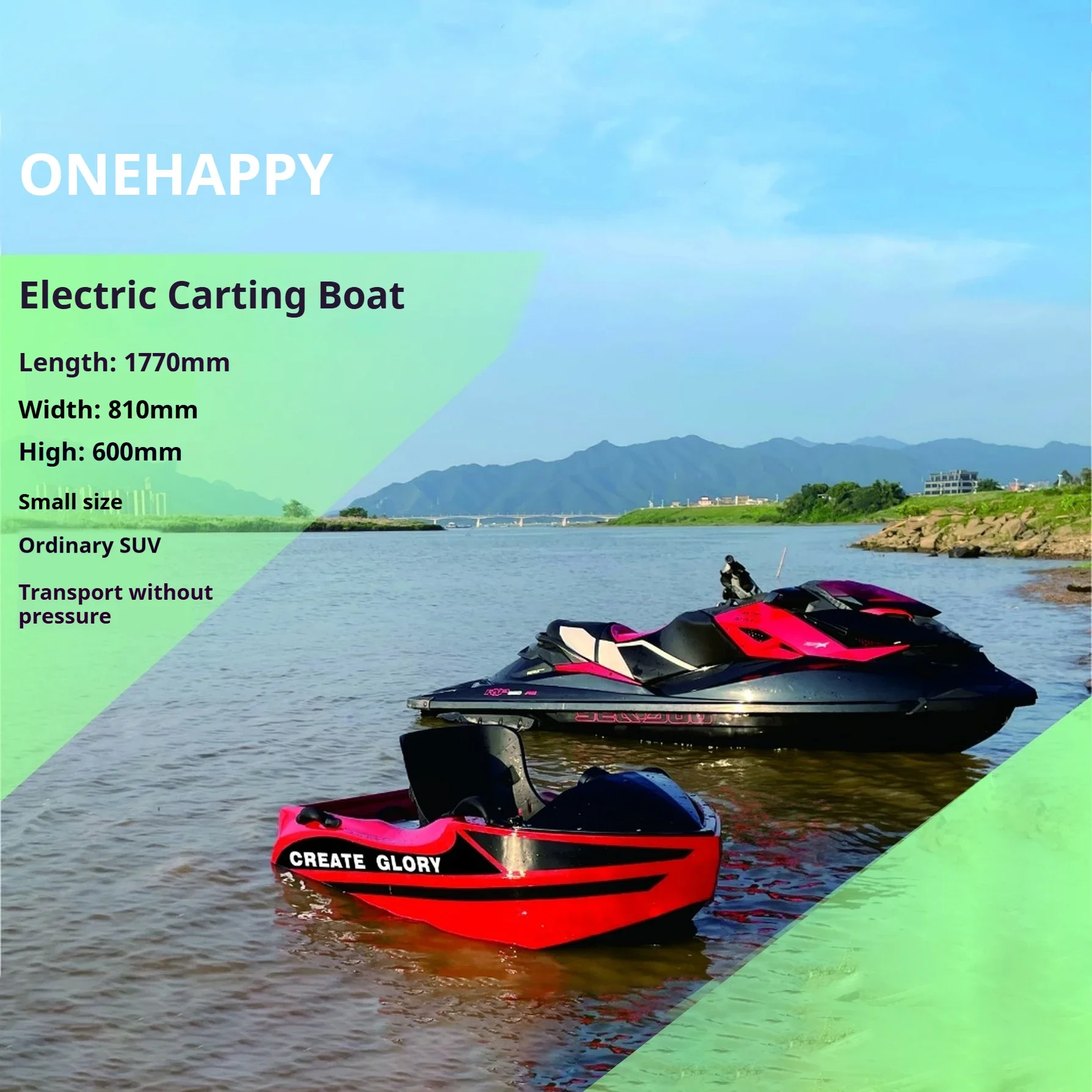 قارب كارت هيدروجيت صغير بقدرة 15 كيلو وات، وسرعة 50 كم/ساعة ووقت تشغيل 90 دقيقة، وبطارية قابلة للفصل 55 كجم لسباقات الإنقاذ في الصيد #3