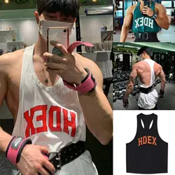 Y-back Singlet Men Muscle Tank Tops Slim Sleeveless Shirts for Men  Bodybuilding Workout Top Tee