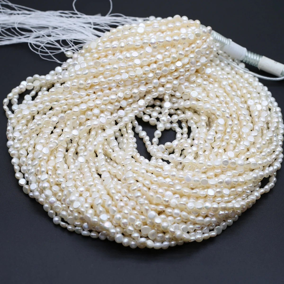 3-5mm Natural Freshwater Pearl Beads Beaded White Loose Spacer Seed Beads For Jewelry Making DIY Necklaces Bracelet Woman Gift