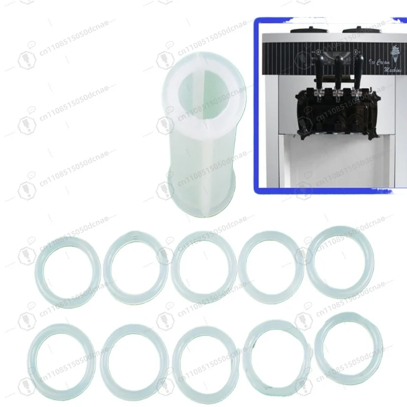 Food Grade Rubber Seal Gasket for Ice Cream Maker, Agitator Shaft Seal Ring O-Ring, Universal Replacement Spare Parts