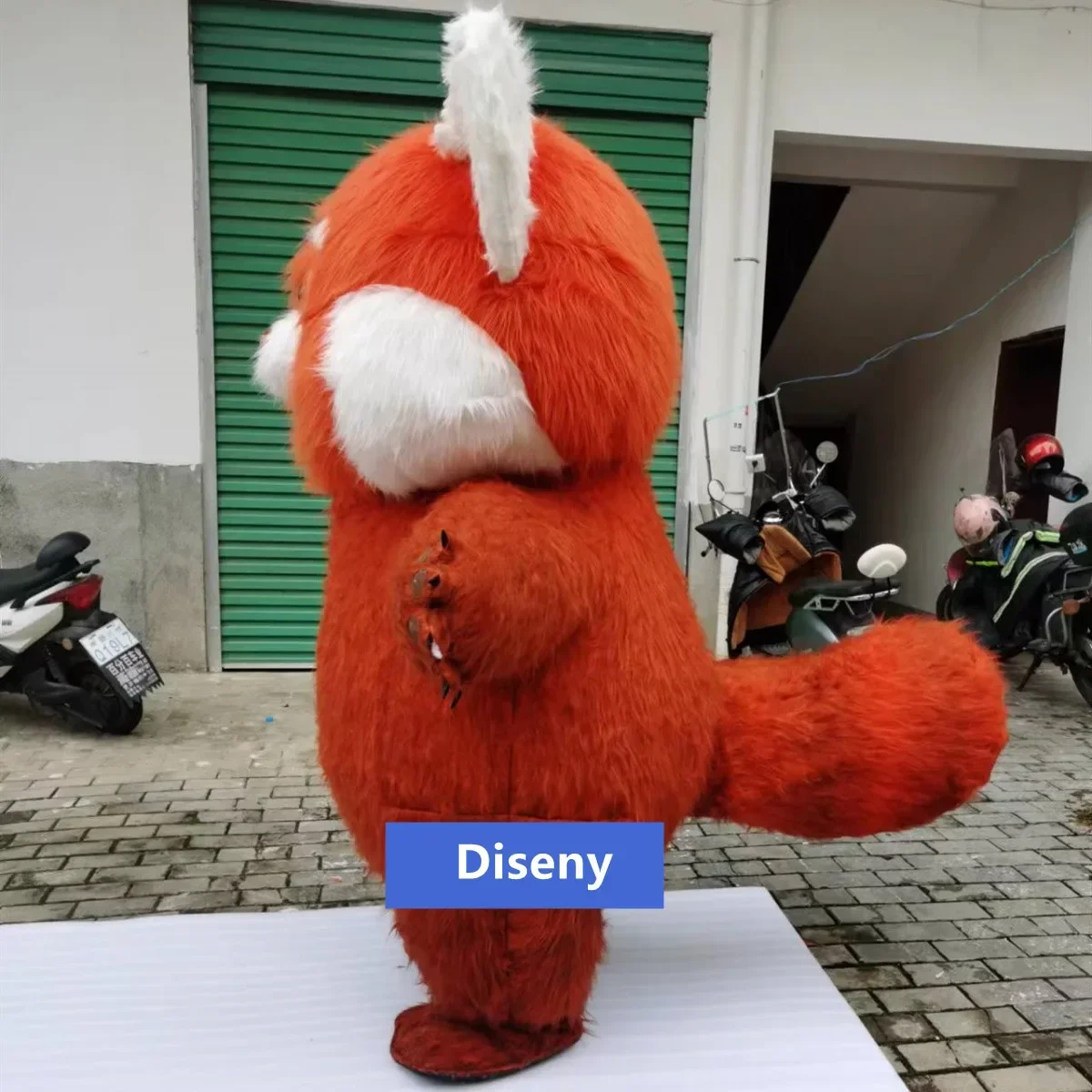 Disney-Traje inflável da mascote do urso, cosplay, propaganda, vestido extravagante, animal de festa, girando, vermelho, 200cm, carnaval