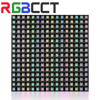 1-10 pièces WS2812B RGB flexible 16x16 8x32 256 LED Écran matrice de pixels WS2812 IC ECO adressable individuellement DC5V 8 meilleures matrices LED adressables en ventes - No 6
