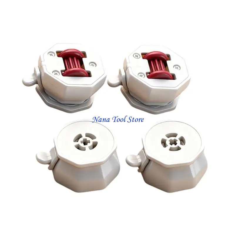 31GJ 4Pcs Casters Wheel with Brake 360 Degree Rotation Sticky Pulley Sliders Appliance Rollers for Kitchen Appliances