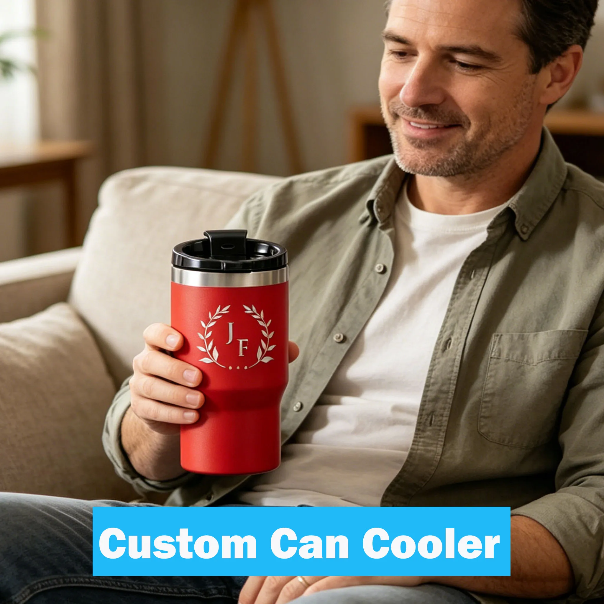 Personalized Dad Tumbler, Custom Fathers Can Cooler for Daddy Grandpa, Gift for Dad, Father's Day Birthday Gifts for Husband