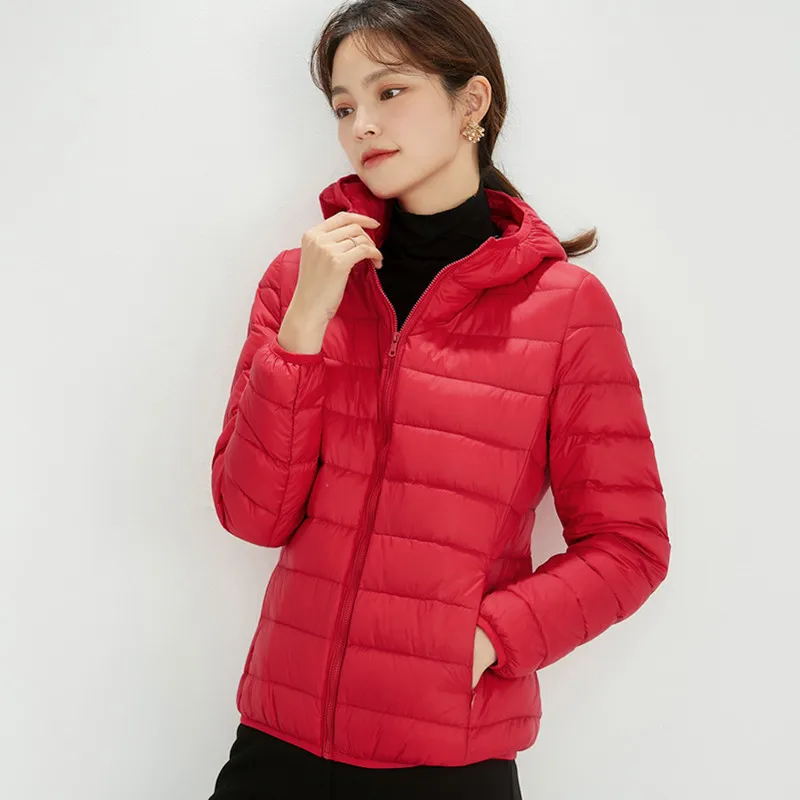 Koreanischen Stil Herbst Winter Neue Mode frauen Einfarbig Stehkragen Zipper Casual Trendy Einfache Grundlegende Stepp Mäntel Weibliche