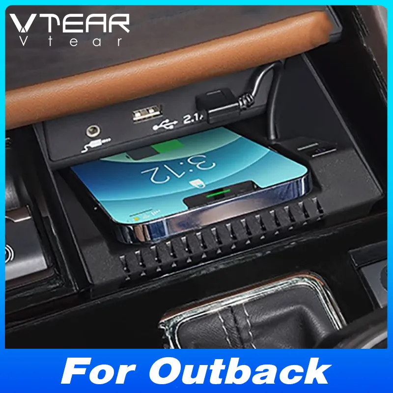 

For Subaru Outback 2020-2025 Car Wireless Charger Fast Cell Phone Charging Plate Adapter Interior Modification Accessories