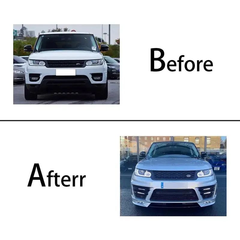 For  Range Rover Sport 2014-2017 L494 Upgrade To Lumma Front And Rear Bumper Body Kit With Front Lip - Image 2