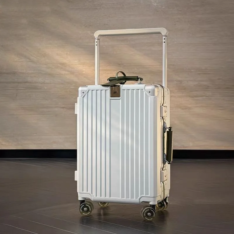 Aluminium frame, brede stuurrolbagage met kleurrijke, stille spinnerwielen en TSA-slot, trolleykoffer met grote capaciteit