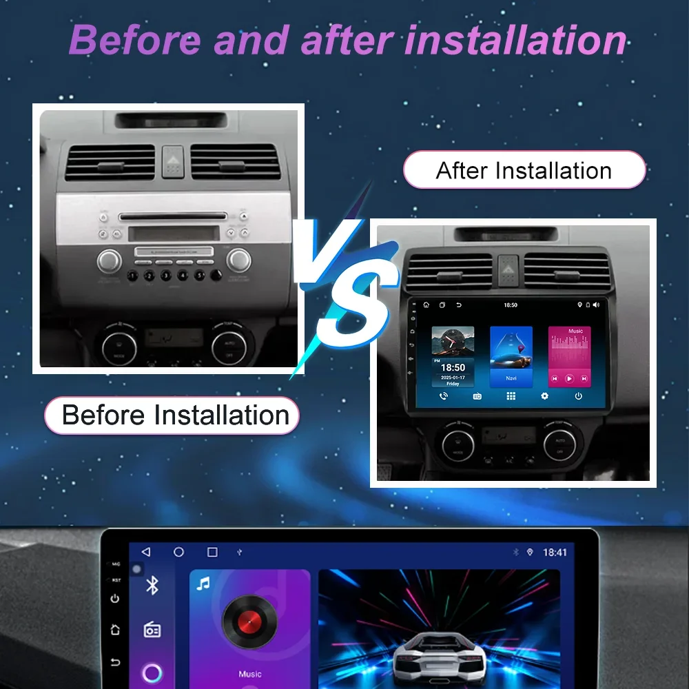 Android Car Radio For Suzuki Swift 2003 2004 2005 2006 2007 2008 2009 2010 Auto Navigation Multimedia Video Player 4G Carplay