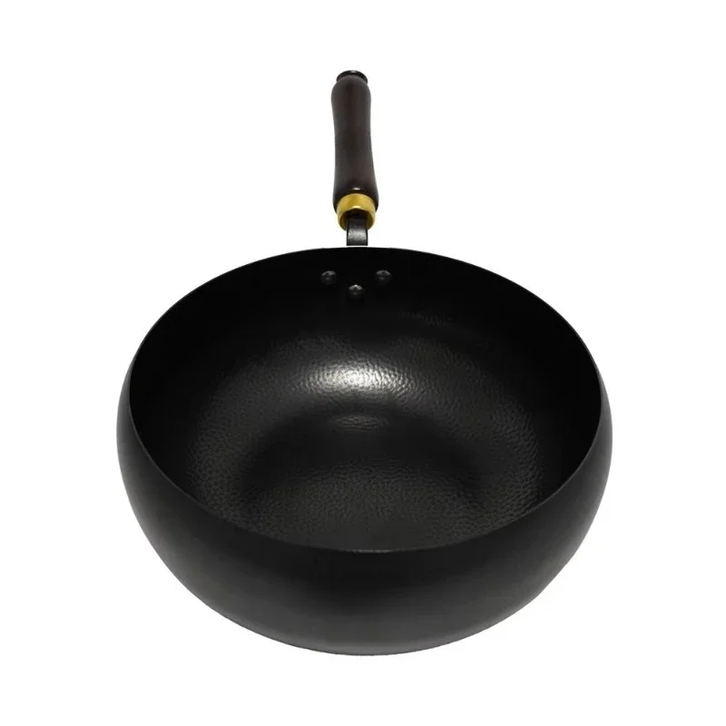 

Iron big belly pot, fish scale pattern, uncoated, rust-proof, quick heating, daily cooking in home kitchen