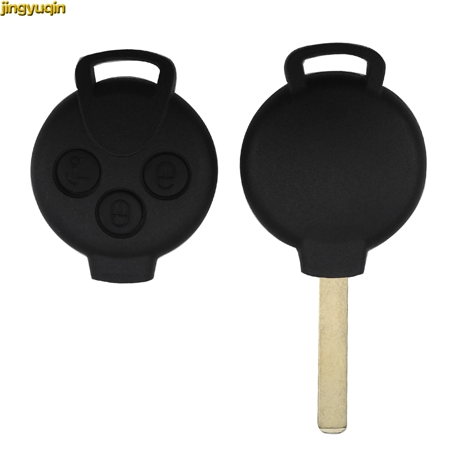 

Jingyuqin Smart Keyless Entry Remote Car Key Shell For MERCEDES BENZ MB Smart 451 3 Buttons FOB