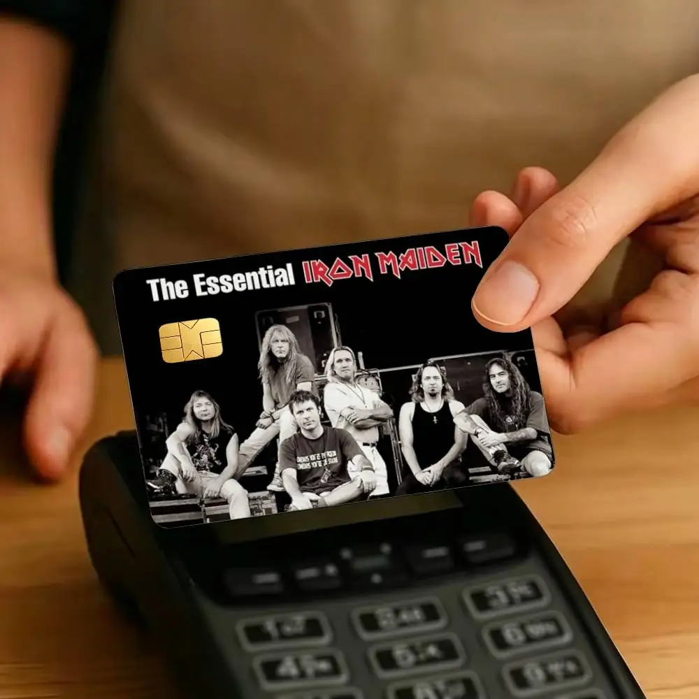 Eddie I-Iron Maiden 1Set 4Pcs Card Skin Stickers, Waterproof Decorative Film for Credit Debit Bank Bus IC Cards