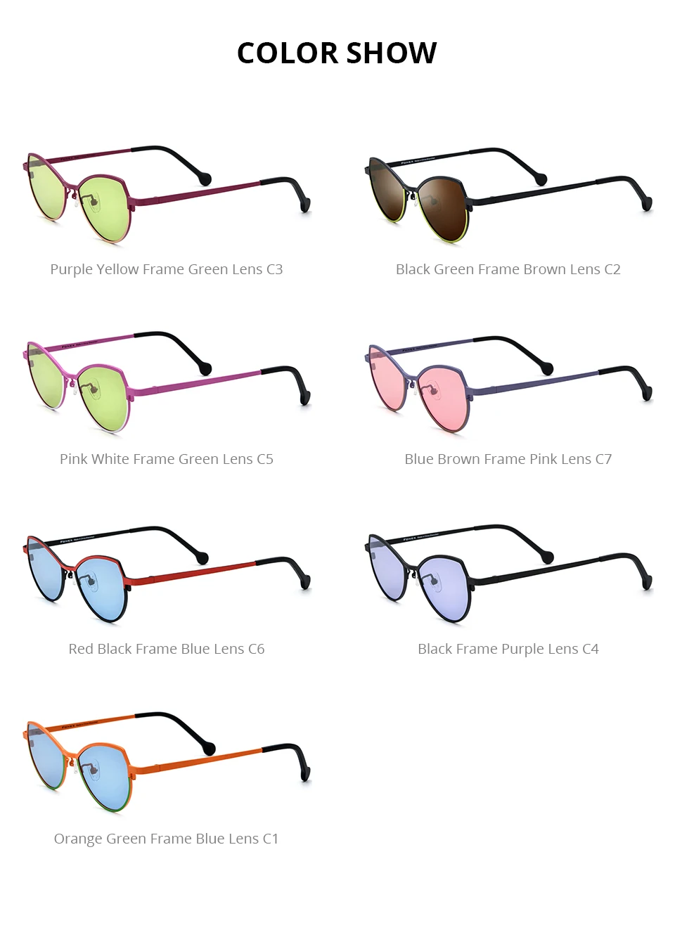 FONEX Titan-Sonnenbrille für Damen, neu im trendigen Markendesign, polarisierte Cateye-Sonnenbrille, hochwertige japanische Cat-Eye-Sonnenbrille 85850 – Detail 33