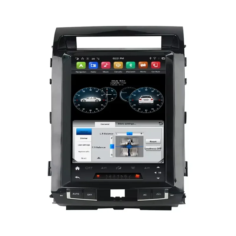 12.1 بوصة PX6 أندرويد 9.0 مشغل ديفيدي للسيارة مشغل أسطوانات DVD للسيارة نظام تحديد المواقع Mp3 لاند كروزر 2008-2015 مع WIFI/BT/CarPlay/Google Play