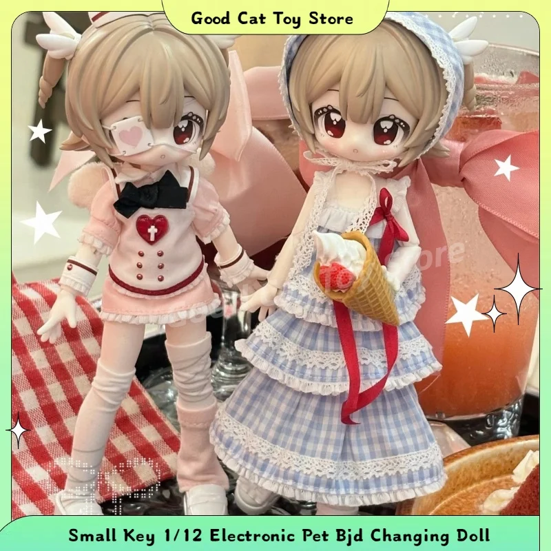 

Новый оригинальный набор горячих маленьких ключей 1/12, электронный питомец Bjd, модная игра, слепая коробка, подвижная кукла, орнамент, меняющаяся кукла, подарки