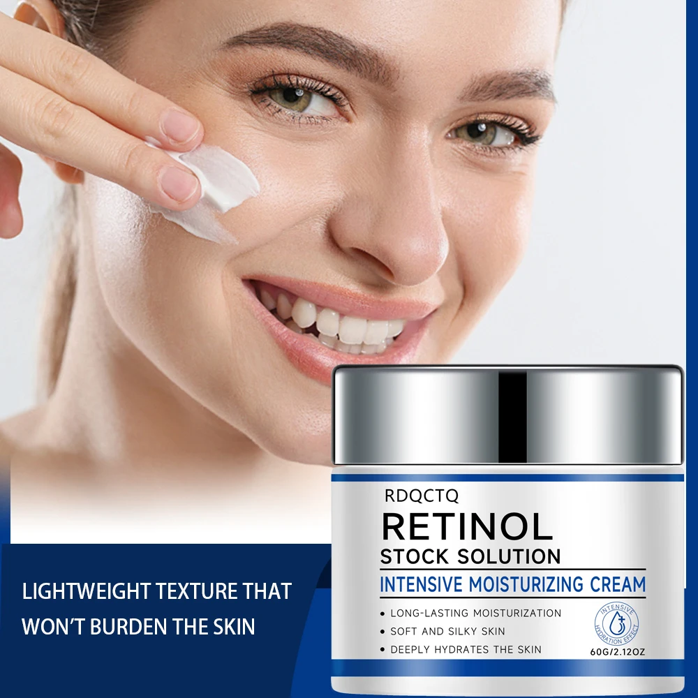 Retinol Serum + Intensive Moisturizing Cream + Neck Care Stick 3-Piece Set - Long-Lasting Hydration for Soft, Silky & Deeply Nou