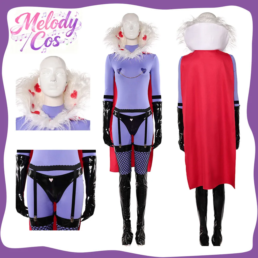 

Маскировка Валентино Косплей Костюм Аниме Отель Фантазия Взрослых Женщин Комбинезон Плащ Пояс Одежда Хэллоуин Платье Праздничный Костюм