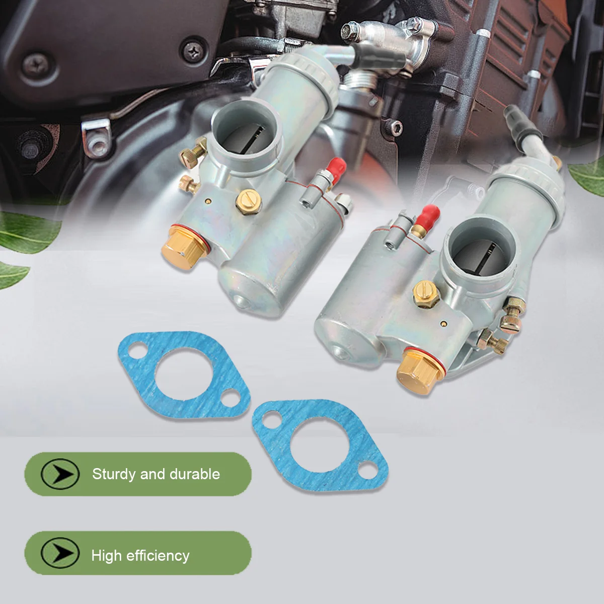 Image of PZ28 Vergaserpaar für BMW Ural K750 Doppelvergaser-Set, kompatibel mit BMW R50 R60/2 R69S R12 K750 R1 R71 M72 CJ K750, komplette linke und rechte Vergaser für 750ccm Zweizylinder-Motorräder, links &