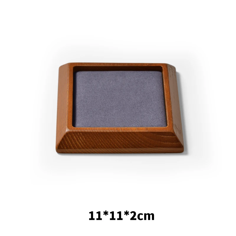 Oirlv Solid Wood Jewelry Organizer Tray Stackable Brown 6