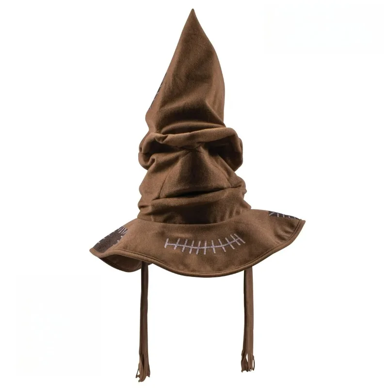 

Fashion Movies Witch Wizard Hat Sorting Hat Leather Halloween Party Props Dress Up Hat Men Cosplay Costume Accessories