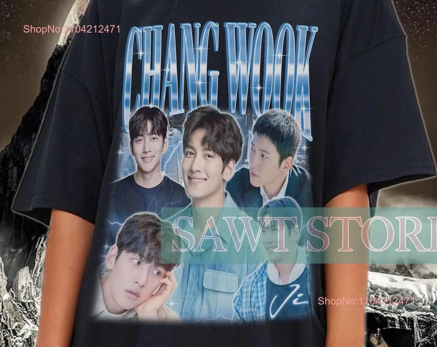 Limited JI CHANG WOOK Retro T Shirt Kdrama Korean Pop Vintage Homage Fan long or short sleeves