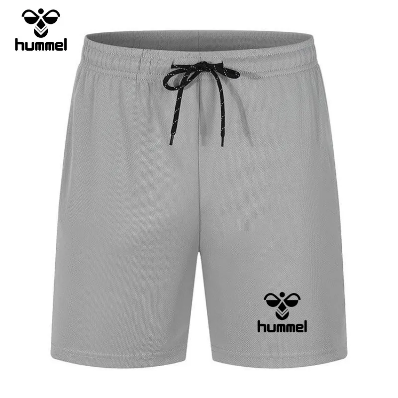 2024 Summer Brand HUMMEL Season Mesh Quick Dry Sports Fitness Shorts Men\'s Basketball Game Training Running Casual Quarter Pants