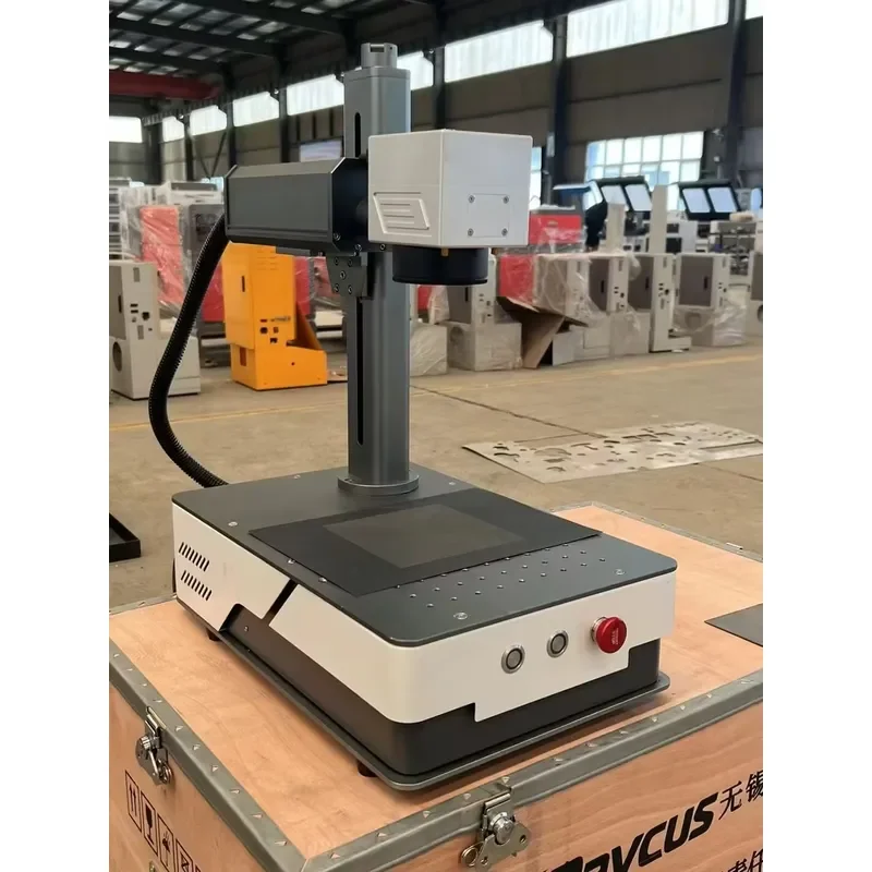 Cheapest Fiber Engraving Machine 20W Raycus 20QS with 110*110mm Size RC1001 Sino Galvo Scanner Rotatory for Rings