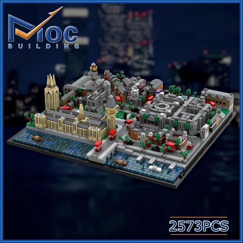 

MOC Building Blocks Famous Movie Style City Architecture Model DIY Assemble Bricks Collection Display Toys Creative Ideas Gifts