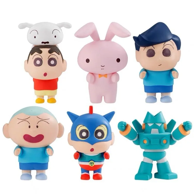

New Cartoon Crayon Shinchan Xiaoxin Robot Kamen Action Figure Cute Cartoon Toys Model Desktop Decor Toy Surprise Gift for Fans