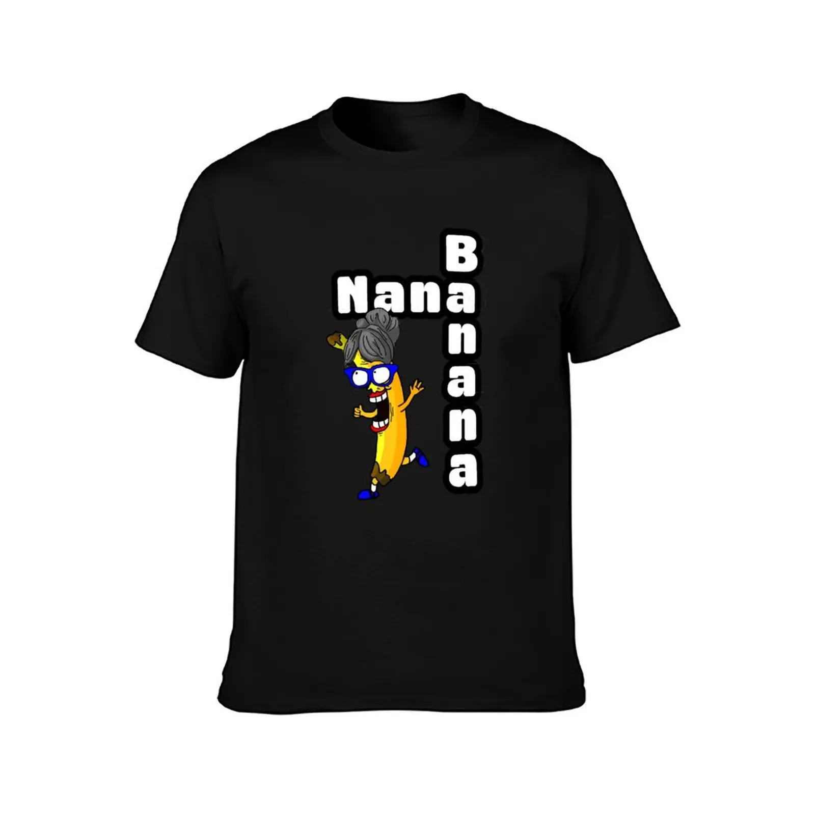 Nana Banana - Perfect Mothers Day Gift T-Shirt, Summer Casual Cotton Tee, Oversized Streetwear Tops, Vintage Graphic Print