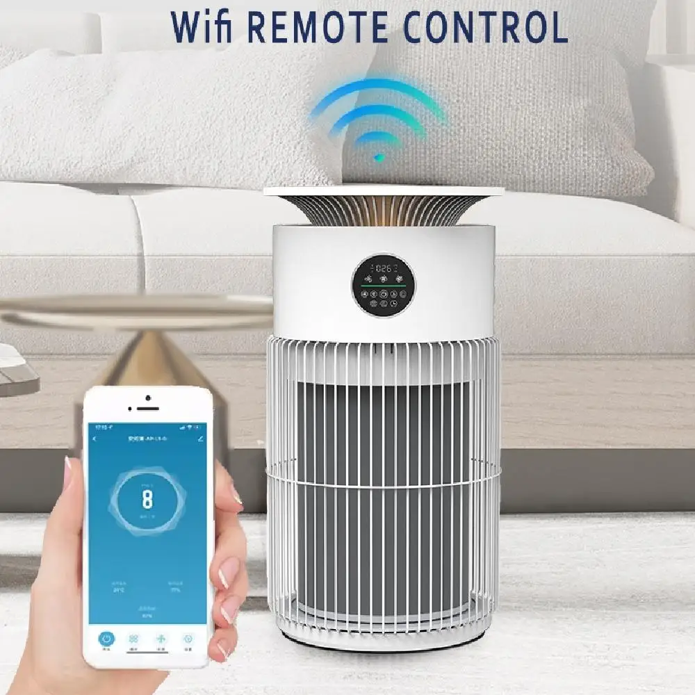 Purificatore d'aria per stanze di animali domestici con triplo filtro e carbone HEPA per la rimozione degli odori e della pelliccia